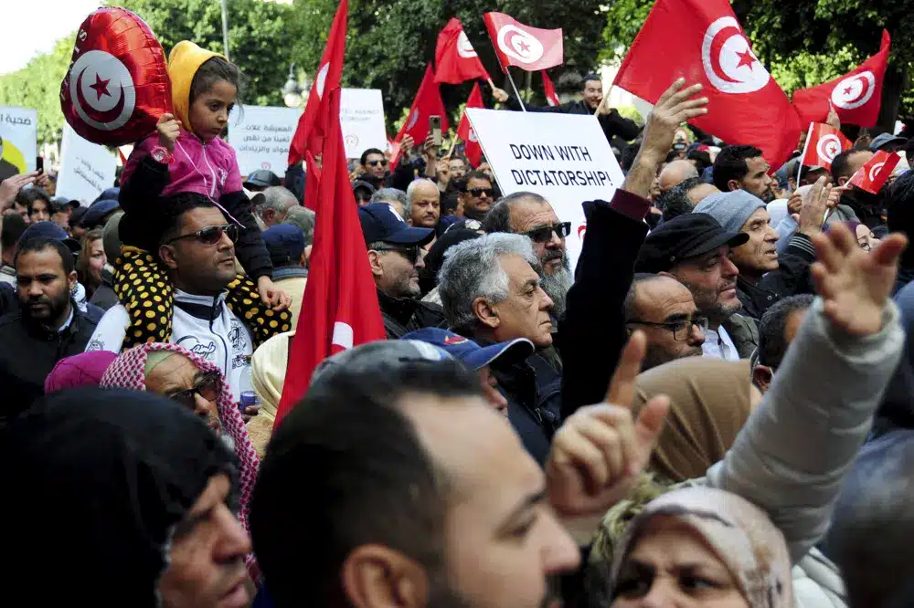 Tunisia protest protested in Tunisia